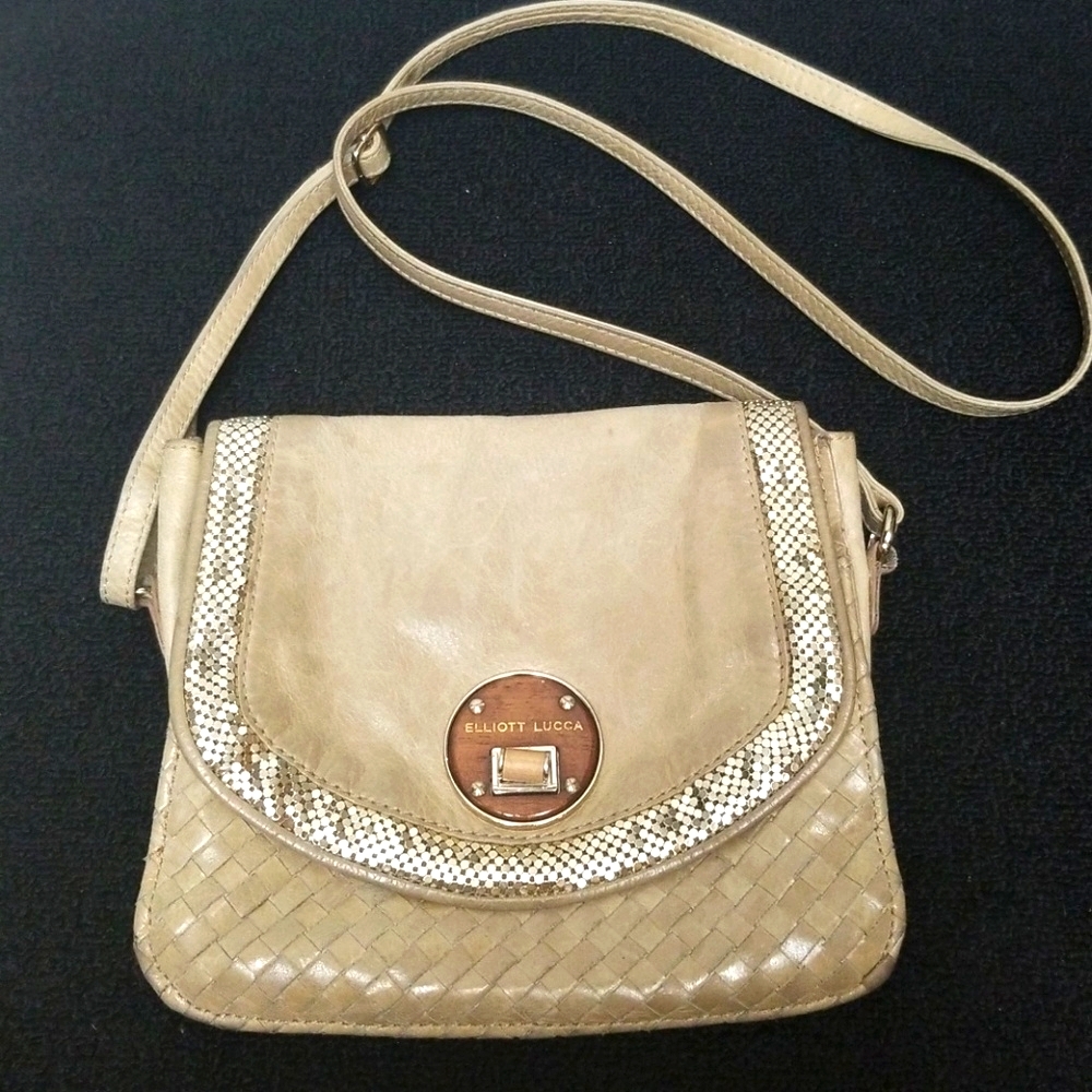 LEATHER Elliott Lucca Rojo crossbody bag purse